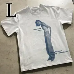 opium Tシャツ　白　グラフィック　ストリート　メンズ　半袖　y2k