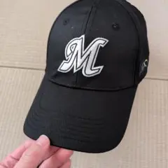 MARINES LINKS 黒 キャップ Mの刺繍