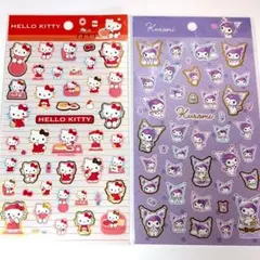 ハローキティ&クロミ シ−ル2枚セット