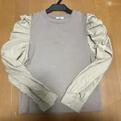 INGNI ベージュ パフスリーブ トップス　イング