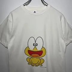 ピョン吉　Tシャツ　サイズL ど根性ガエル　デカロゴ　アニメ　漫画　希少　古着