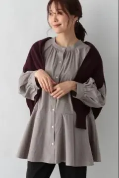 キリカエ2WAYチュニックブラウス　グローバルワーク