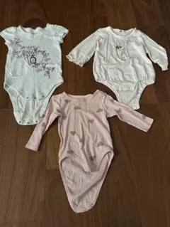 ベビー肌着 ロンパース 3枚セット 80cm 70cm 長袖 半袖 まとめ売り