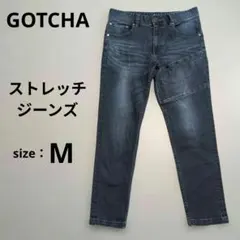 GOTCHA ガッチャ バック 刺繍 ロゴ 81cm デニム ストレッチジーンズのサムネイル