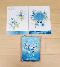 ディズニーシー25周年　カードキー　パスケース　ポストカード付き
