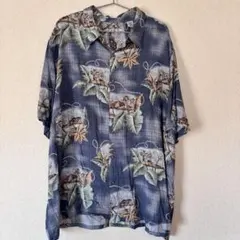 Batik Bayアロハシャツ XXL パームツリー柄バティックベイレーヨンのサムネイル