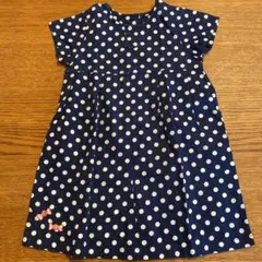 プチバトー ドット柄ワンピース　81cm 18m