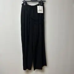 ENFOLDエンフォルドブラックゴム38美品リネンセットアップパンツサスペンダー
