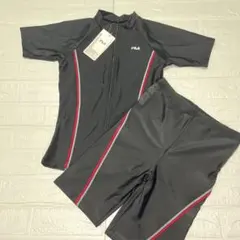 FILA 水着セパレート 9M 黒×赤 スポーティー