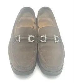 中古フェラガモSalvatore Ferragamo スエード ローファー 10のサムネイル