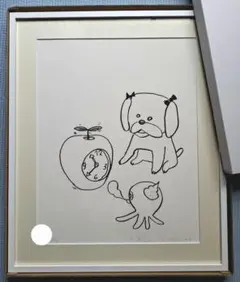 藤城清治 ケロヨン 直筆カラーペン画 - メルカリ