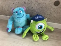 Disney モンスターズインク サリー マイク しゃべる ぬいぐるみ 2個