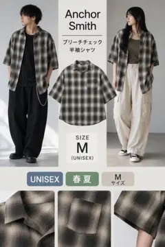Anchor Smith 春夏/きれカジ　 チェック半袖シャツ　ユニセックスのサムネイル