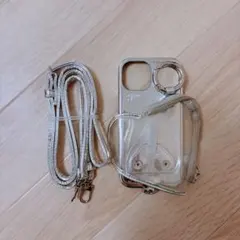 ajew iPhone15 ストラップ付きスマホケース