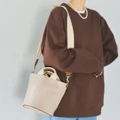 【美品】TOPKAPI リプル バケツ型 ショルダー付き トートバッグ