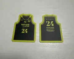 仙台89ers 新沼康生 ユニフォーム型ステッカー 24
