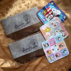 新品　☆ スヌーピー　フェルト　ランチバッグ　プチタオル　全5点セット