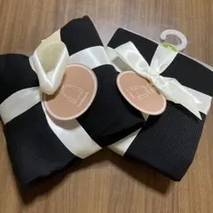 ⭐︎GU未使用品ストレッチリブ2枚セット⭐︎Uネック12分袖＋タートルネック長袖M