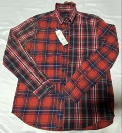 CRAGEBLUE赤とネイビーのチェック柄ネルシャツ タグ付き