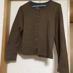 無印良品 ブラウン 長袖 カーディガン S