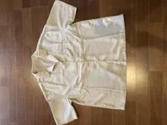 Mサイズ 半袖ポリエステルシャツ ライトグレー