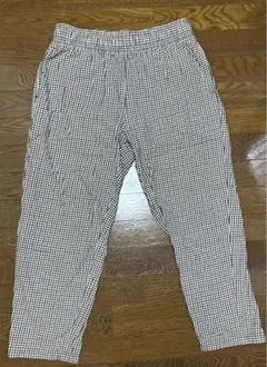 GU バルーンパンツ チェックパンツ