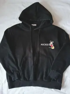 Mickey Mouse ブラックパーカー M