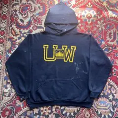 【70s-80s】USA製 金タグRussell カレッジプリントパーカー