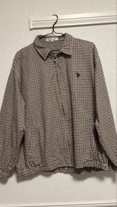 U.S. POLO ASSN. チェック柄 ジップアップブルゾン
