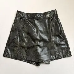 ZARA スネーク柄キュロットスカート　XS