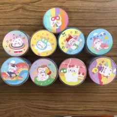PETテープ　9種　くまさん　韓国　コラージュ　スクラップブッキング　紙もの