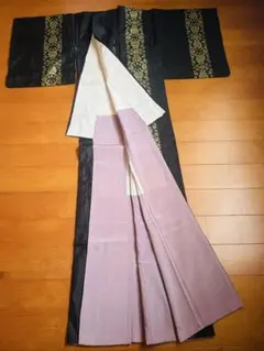 昭和レトロ 本場大島紬風 華紋ストライプのサムネイル