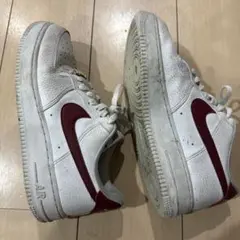 Nike Air Force 1 ホワイト/バーガンディ