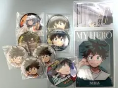 緑谷出久 グッズまとめ売り 原画展 ベースヤード 缶バッジ カード 他 計11点