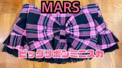 タグ付き未使用　MARS マーズ BIGリボン付きミニスカート ピンク チェックのサムネイル