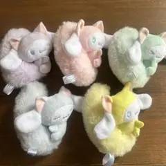 シナモロールにゃんにゃんしっぽマスコット6個セット