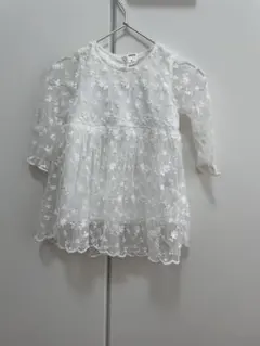 SHEIN 花柄刺繍 ベビードレス