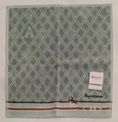 Aquascutum タオルハンカチ 犬刺繍