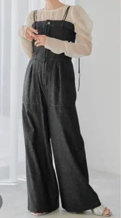 kastane デニムベアサロペット　サイズ0