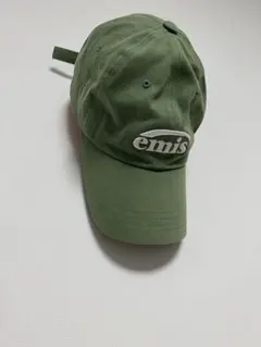 emis キャップ グリーン 刺繍 ロゴ