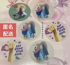 ディズニー　Disney Characters まんまる焼きシール　6枚セット
