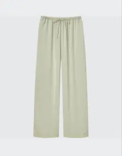 ユニクロ サテンドレープストレートパンツ