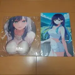 立体マウスパッド+アートワークメタルポスターセット 黒川あかね