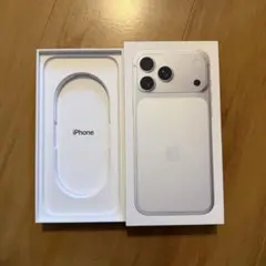 【空箱のみ】iPhone17ProMaxシルバー256GB純正箱 本体なし