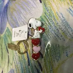 新品　スヌーピー　バッグキークリップ