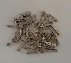 ブローチピン 20mm シルバー 50個セット