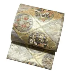 袋帯 金銀糸 椋鳥 波模様 菊 花文様 フォーマル NO-913