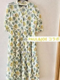 美品　UNIQLO コラボ　PAUL&JOE コットンティアードワンピース