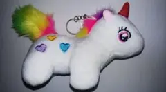 ユニコーンぬいぐるみキーホルダー