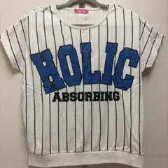 CHUXXX チュウ 半袖Tシャツ ストライプ 肩ファスナー付 160